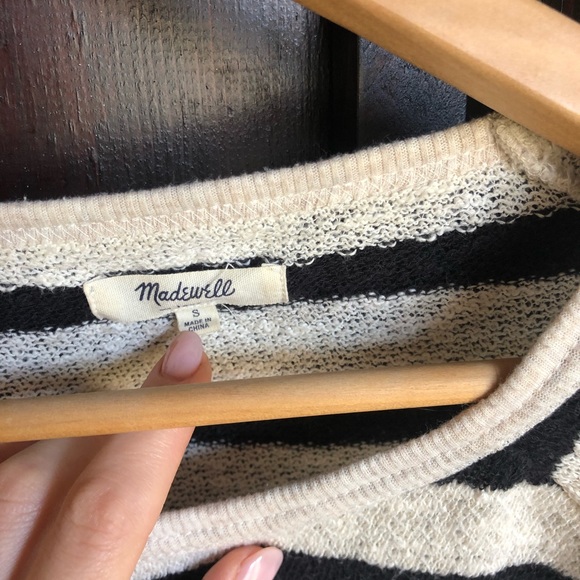 EUC Madewell Women's Striped Linen Sweater - Picture 2 of 7